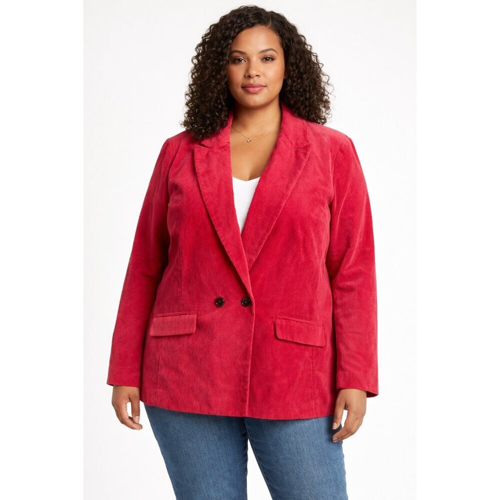 Talbots Pink Corduroy Classic Blazer 20W